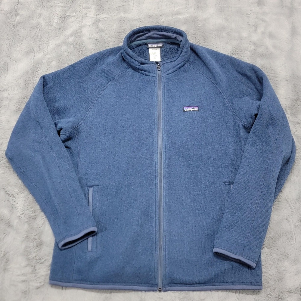 Patagonia Better Sweater Jacket Mens Large Prussian Blue Fleece Full Zip 25526